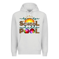 Dove Grey bye bye school hello pool Premium Hoodie - Artiststas