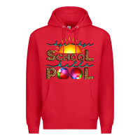 Red bye bye school hello pool Premium Hoodie - Artiststas