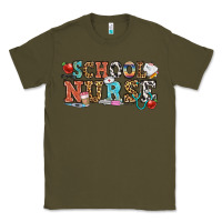 Army Green school nurse Classic Tee - OliviaCreatesArt