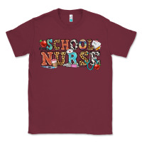 Burgundy school nurse Classic Tee - OliviaCreatesArt