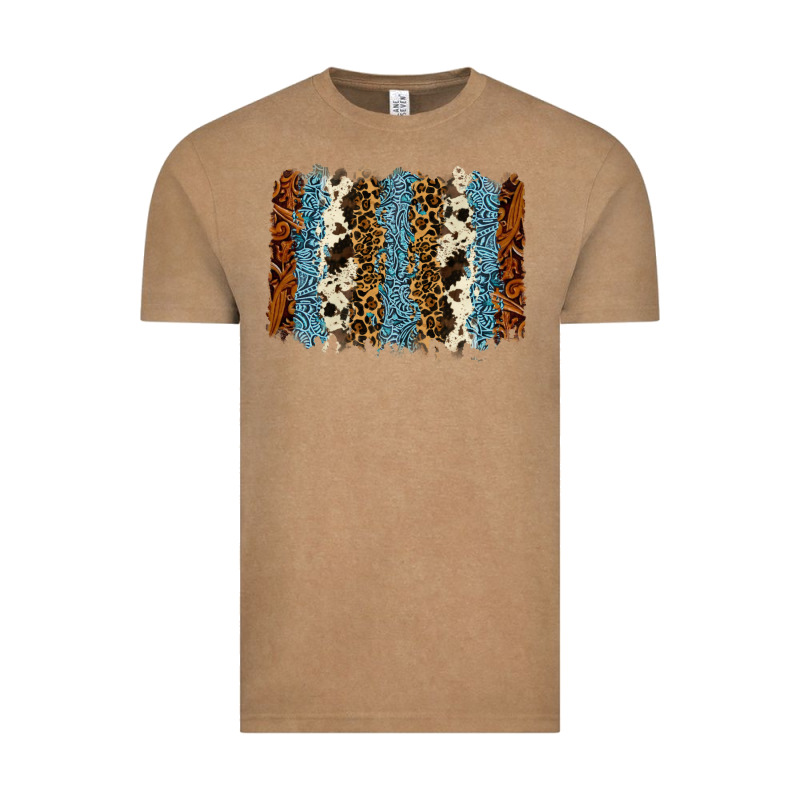 Tool Leather Leopard Cowhide Backround Vintage Tee by RanaPortraitStore | Teevron
