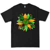 Black St. Patrick's sunflower Premium Tee - OliviaCreatesArt
