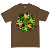 Cacao St. Patrick's sunflower Premium Tee - OliviaCreatesArt