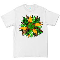 White St. Patrick's sunflower Premium Tee - OliviaCreatesArt