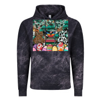 Cloud Black easter Vintage Hoodie - CowhideDigitalArt