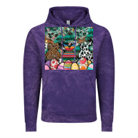 Cloud Purple easter Vintage Hoodie - CowhideDigitalArt