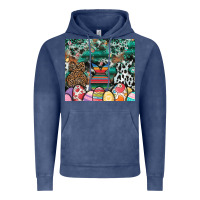 Vintage Denim easter Vintage Hoodie - CowhideDigitalArt
