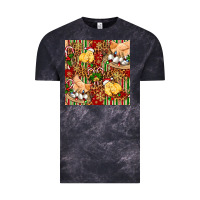 Cloud Black christmas chicken Vintage Tee - FaDigitalArtStudio