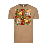 Vintage Coffee christmas chicken Vintage Tee - FaDigitalArtStudio