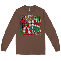 Chestnut Ho Ho Ho Gnomes Long Sleeve Tee - CowhideDigitalArt