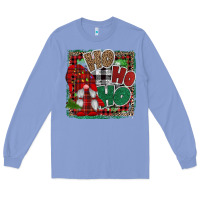 Colony Blue Ho Ho Ho Gnomes Long Sleeve Tee - CowhideDigitalArt
