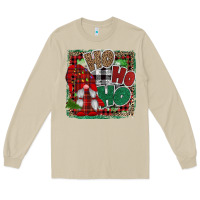 Mushroom Ho Ho Ho Gnomes Long Sleeve Tee - CowhideDigitalArt