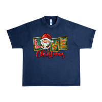Navy Love Christmas Gnome Santa Urban Heavy Tee - FaDigitalArtStudio