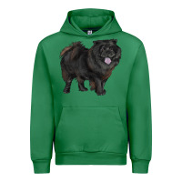 Emerald black chow chow Urban Hoodie - RanaPortraitStore