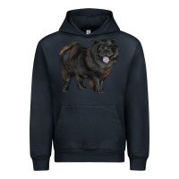 Navy black chow chow Urban Hoodie - RanaPortraitStore