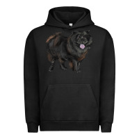 Pigment Black black chow chow Urban Hoodie - RanaPortraitStore