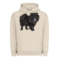 Pigment French Oak black chow chow Urban Hoodie - RanaPortraitStore