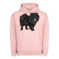 Pigment Salmon black chow chow Urban Hoodie - RanaPortraitStore