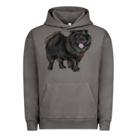Pigment Tornado black chow chow Urban Hoodie - RanaPortraitStore
