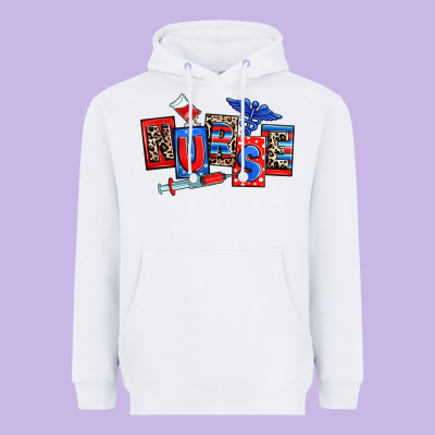Usa Nurse Heavyweight Hoodie Designed By Ranaportraitstore