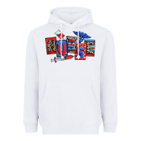 White usa nurse Heavyweight Hoodie - RanaPortraitStore