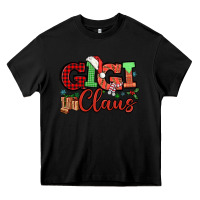 Black Gigi claus christmas mother's day Heavy Core Tee - HowdyJamesFarm