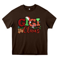 Chocolate Brown Gigi claus christmas mother's day Heavy Core Tee - HowdyJamesFarm