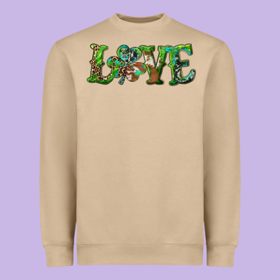 Love With Shamrock Heavyweight Sweatshirt Designed By Ranaportraitstore