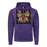 Cloud Purple mama leopard Vintage Hoodie - CowhideDigitalArt