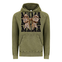 Vintage Olive mama leopard Vintage Hoodie - CowhideDigitalArt