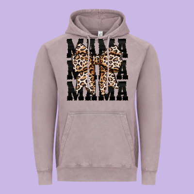 Mama Leopard Vintage Hoodie Designed By Cowhidedigitalart