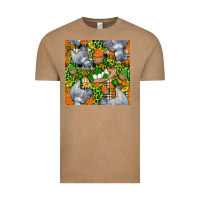 St. Patricks Chicken With Cupcake Leopard Vintage Tee | Teevron