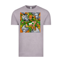 Vintage Zinc St. Patricks Chicken With Cupcake Leopard Vintage Tee - FaDigitalArtStudio