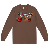 Chestnut Joy Longhorn Long Sleeve Tee - CowhideDigitalArt