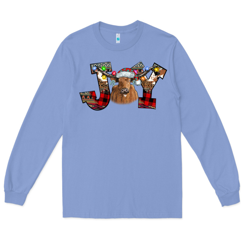 Joy Longhorn Long Sleeve Tee by CowhideDigitalArt | Teevron
