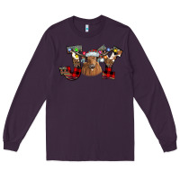 Plum Joy Longhorn Long Sleeve Tee - CowhideDigitalArt