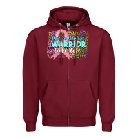 Burgundy this i̇ss what a wwarrior looks like Zipper Hoodie - JahusDesignShop