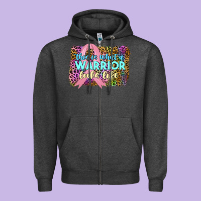 This İss What A Wwarrior Looks Like Zipper Hoodie Designed By Jahusdesignshop