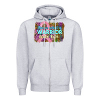 Heather Grey this i̇ss what a wwarrior looks like Zipper Hoodie - JahusDesignShop