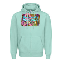 Seafoam this i̇ss what a wwarrior looks like Zipper Hoodie - JahusDesignShop