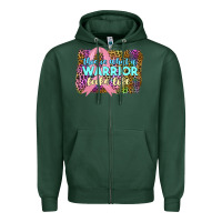Sports Green this i̇ss what a wwarrior looks like Zipper Hoodie - JahusDesignShop