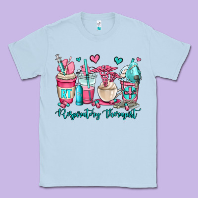 Rt Respiratory Therapist Coffee Cups Classic Tee Designed By Oliviacreatesart