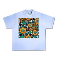Grape Ice gemstone sunflower leopard seamless pattern Urban Heavy Tee - BundleAndBundleShop