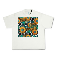 Pistachio gemstone sunflower leopard seamless pattern Urban Heavy Tee - BundleAndBundleShop