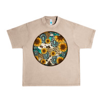French Oak western pattern circle earrings Urban Heavy Tee - Jasminsmagicworld