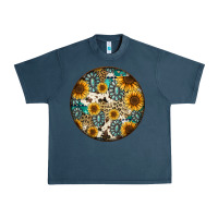 Midnight Navy western pattern circle earrings Urban Heavy Tee - Jasminsmagicworld