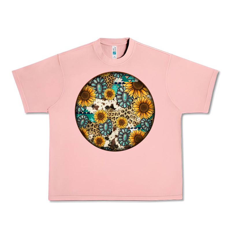 Western Pattern Circle Earrings Urban Heavy Tee by Jasminsmagicworld | Teevron