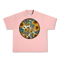Salmon western pattern circle earrings Urban Heavy Tee - Jasminsmagicworld
