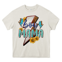 Cream Boy mama lightning bold mother's day Heavy Core Tee - HowdyJamesFarm