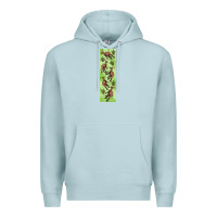 Blue Mist dinosaur parasaurolophus pen wrap Premium Hoodie - Artiststas